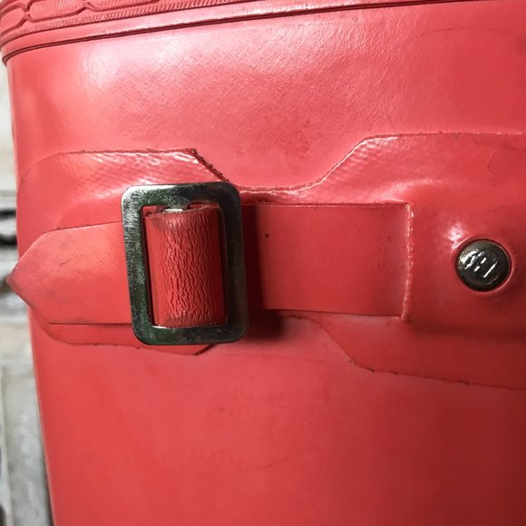 Hunter Tall Glossy Coral Flame Rain Boots Size 7 - Picture 10 of 12